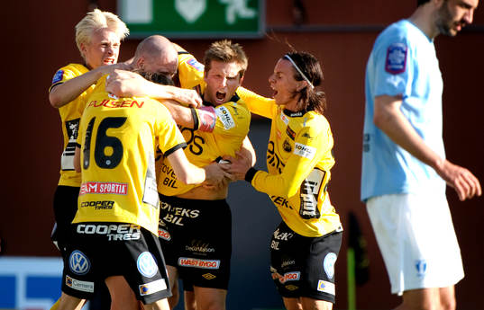Johan Larsson,  Anders Svensson, Niklas Hult, Elfsborg,