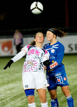 Sara Björk Gunnarsdottir, Malmö och Jessica Samuelsson,