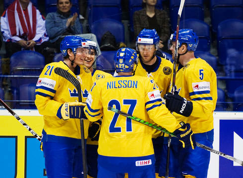 Loui Eriksson, Mikael Backlund, Robert Nilsson, Staffan