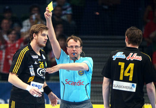 Niclas Barud, Sävehof, gult kort, varning av Domare Henrik