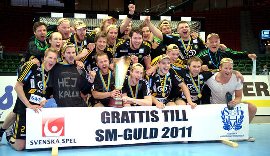 Sävehof, jubel. Svenska Mästare 2011, SM-guld. Svenska