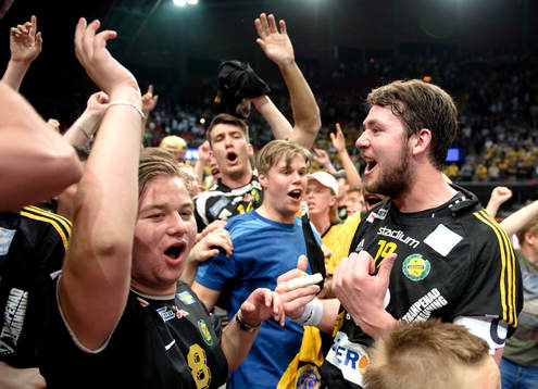Jonathan Stenbäcken, Sävehof, jubel. Svenska Mästare