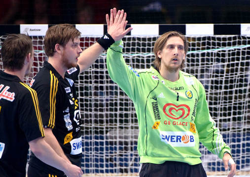 Niclas Barud, Thomas Forsberg, målvakt, Sävehof, jubel