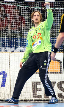 Thomas Forsberg, målvakt, Sävehof, jubel
