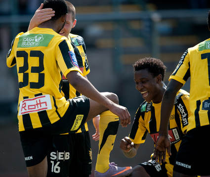 Rene Makondele, Häcken, jubel