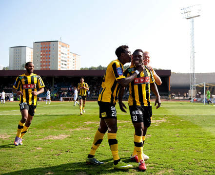 Majeed Waris, Häcken, gör 3-0 till Häcken, jubel