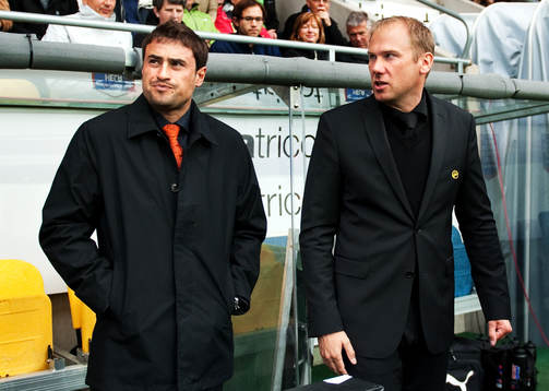 Josep Clotet Ruiz, tränare, Halmstad, Magnus Haglund,
