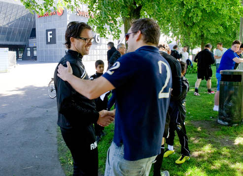Rikard Norling gör sin första träning med Malmö FF och