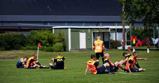 Fotboll, Sverige, U21, träning