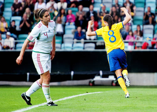 Lotta Schelin, Sverige, jubel