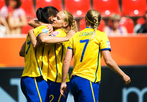 Jessica Landström, Charlotte Rohlin, Sverige, jubel