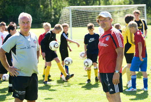 Bosse Nilsson, f.d. Helsingborgs IF och Björn Andersson,