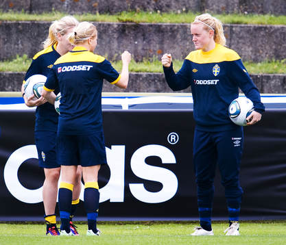 Annica Svensson, Kristin Hammarström, målvakt, klunsar,