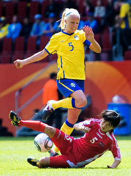 Caroline Seger, Sverige, Jong Sun Song, Nordkorea