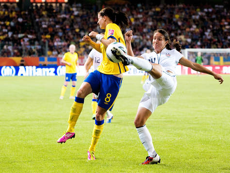 Lotta Schelin, Sverige, Stephanie Cox, USA