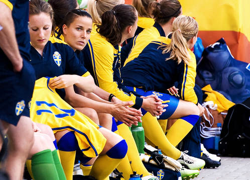 Jessica Landström. Bänk, avbytare