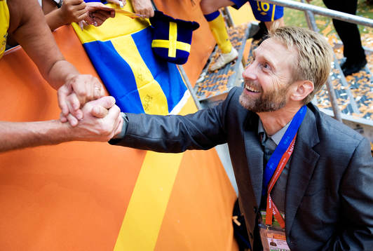Thomas Dennerby, förbundskapten, Sverige, jubel, VM-Brons,