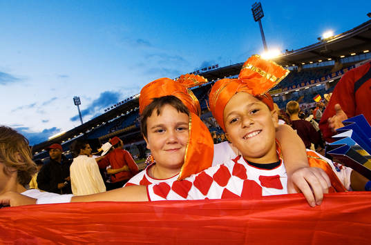 Fotboll, Gothia Cup, Invigning