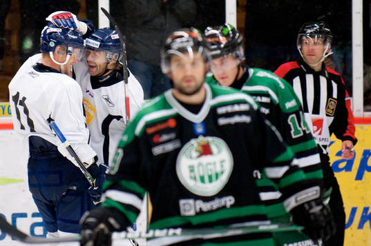Växjö, jubel, Rögle , depp
