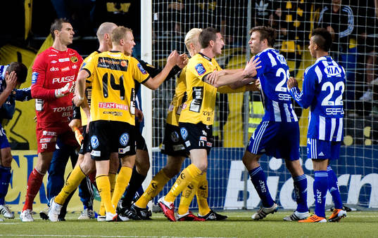 James Keene, Elfsborg, Elmar Bjarnason, IFK Göteborg, bråk