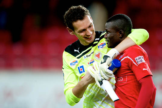 Etrit Berisha, målvakt, Abiola Dauda, kalmar, Jubel
