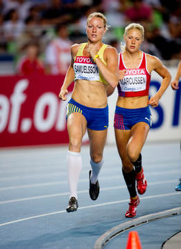 Jessica Samuelsson, Sverige, vinner sitt heat