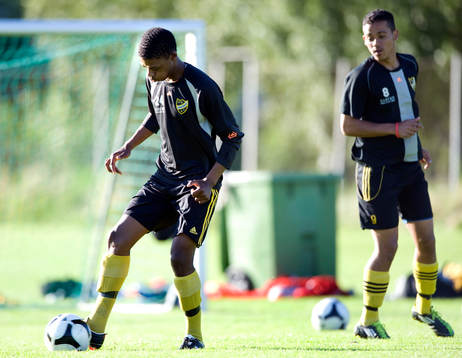Chadley Jacobs och Sandile Hadebe, två sydafrikaner från