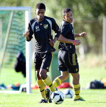Chadley Jacobs och Sandile Hadebe, två sydafrikaner från