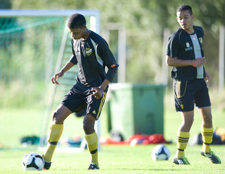 Chadley Jacobs och Sandile Hadebe, två sydafrikaner från