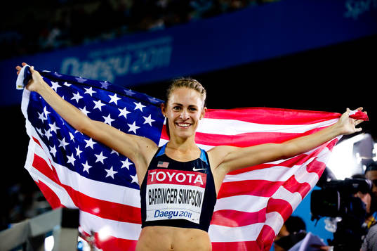 Jennifer Barringer Simpson, USA, vinner, jubel