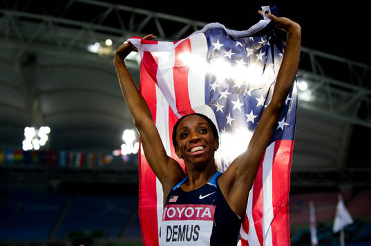 Lashinda Demus, USA, jubel