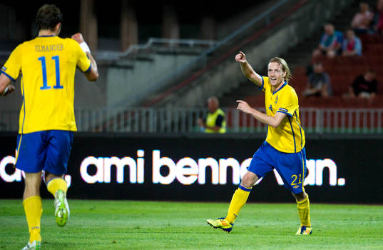 Christian Wilhelmsson, Sverige, jubel