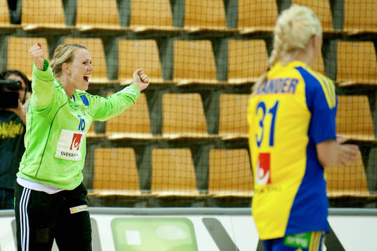 Cecilia Grubbström, målvakt, Sverige, jubel