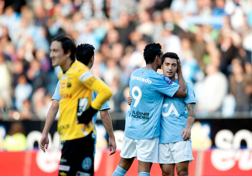 Wilton Figueiredo, Jiloan Hamad, Malmö FF, jubel