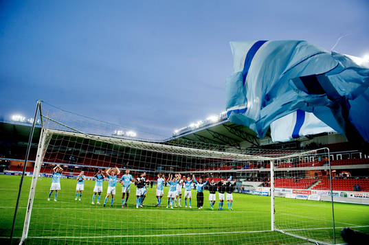 Malmö FF, jubel, tack till fansen
