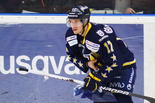 Andreas Falk, HV71 med pris för matchens förste målskytt