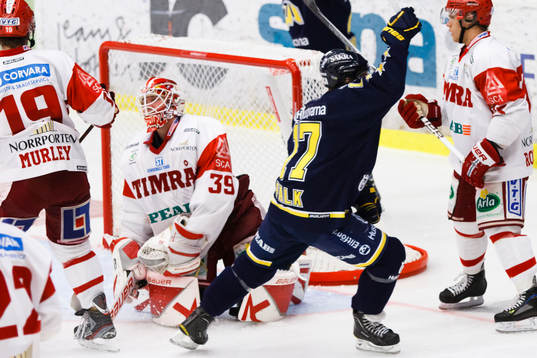 Andreas Falk, HV71 jubel, Stefan Ridderwall, Timrå, depp