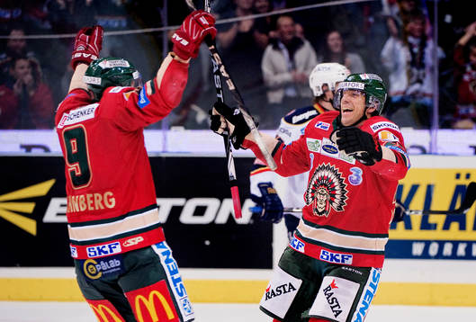 Magnus Kahnberg, Joel Lundqvist, Frölunda, jubel