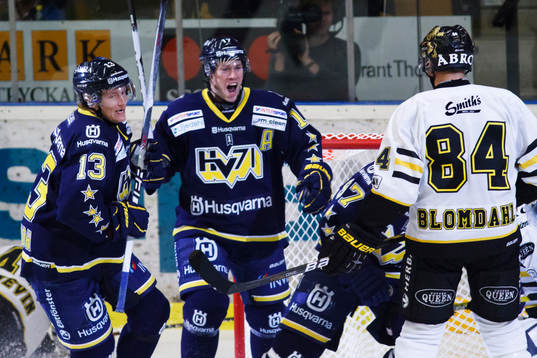 Oscar Sundh, HV71 och Andreas Falk jubel
