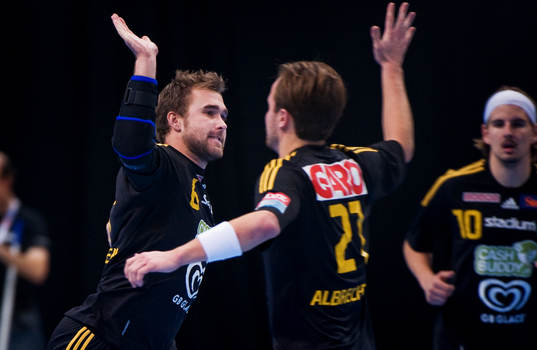 Michael Apelgren, Tobias Albrechtson, Sävehof, jubel