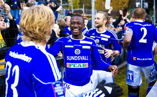 Pa Amat Dibba, Sundsvall klara för Allsvenskan, jubel,