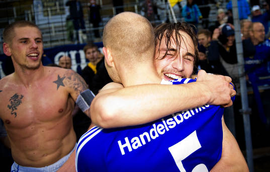 Kevin Walker, Sundsvall klara för Allsvenskan, jubel,