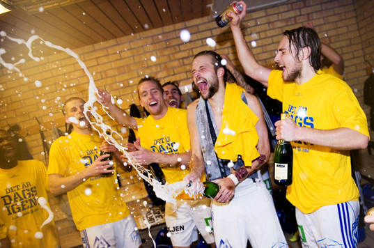 Sundsvall klara för Allsvenskan, jubel, glädje