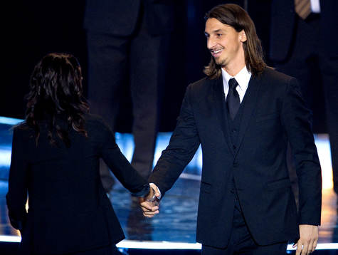 Lotta Schelin och Zlatan Ibrahimovic, årets forward