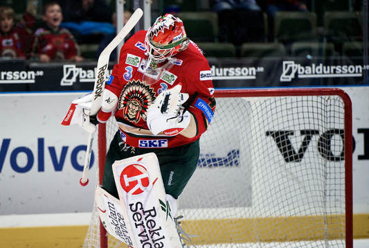 Magnus Hellberg, målvakt, Frölunda, jubel