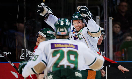 Rickard Wallin, Färjestad, jubel, 1-2