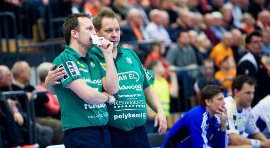 Marcus Lindgren, assisterande tränare och Mats Engblom,