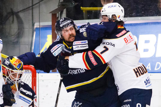Per Ledin, HV71 gruffar med Andreas Holmqvist, Djurgården