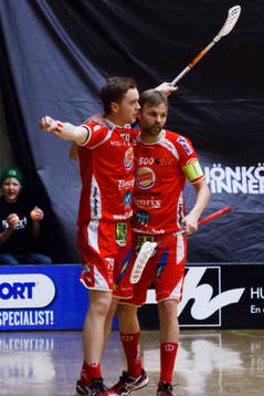 Johan Anderson och Johan Nygård, Jönköping, jubel