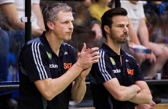 Mikael Franzén, tränare, Henrik Signell, assisterande